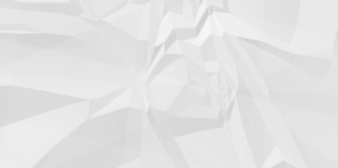 Fototapeta premium White crumpled paper background texture pattern overlay. wrinkled high resolution arts craft and Seamless white crumpled paper. 