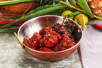 Indian cuisene - tandoori Chicken 65