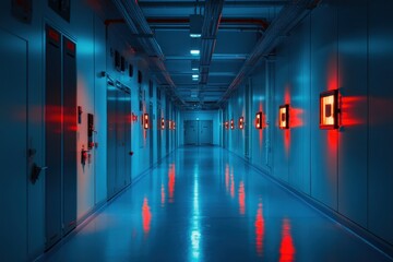 Fototapeta premium Advanced High-Tech Facility for Regulating Radioactive Materials Safely and Efficiently