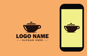 Kitchenware Brand icon Cookware brand Kitchen utensil manufacturer Culinary equipment label flat logo sign symbol editable vector