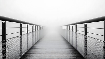 Obraz premium A bridge that disappears into the horizon