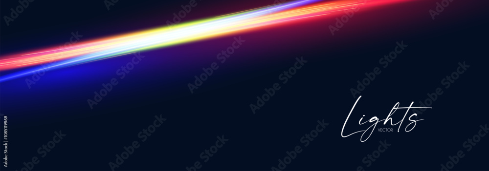 Canvas Prints motion light effect. shining magic background and liquid speed light.