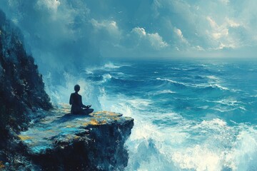 Meditation by the Ocean
