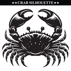 Crab silhouette vector illustration design