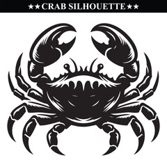 Crab silhouette vector illustration design