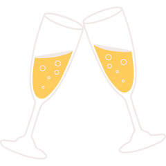 Cheers Glass Illustration