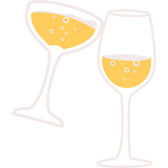 Cheers Glass Illustration