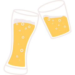 Cheers Glass Illustration