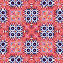 Seamless square carpet pattern. The texture is abstract. The background is abstract endless