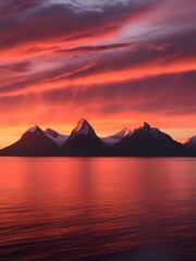 sunset relax orange summer background