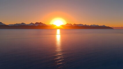 Fototapeta premium sunset relax orange summer background