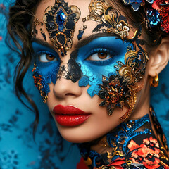 Abstraktion Der Blick der Blumen 1х1. Hintergrund für das Design 1.