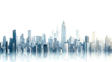 Fototapeta premium Artistic representation of cutting-edge cityscape design