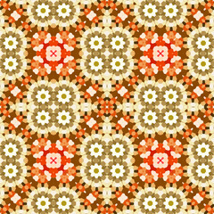 Seamless square carpet pattern. The texture is abstract. The background is abstract endless