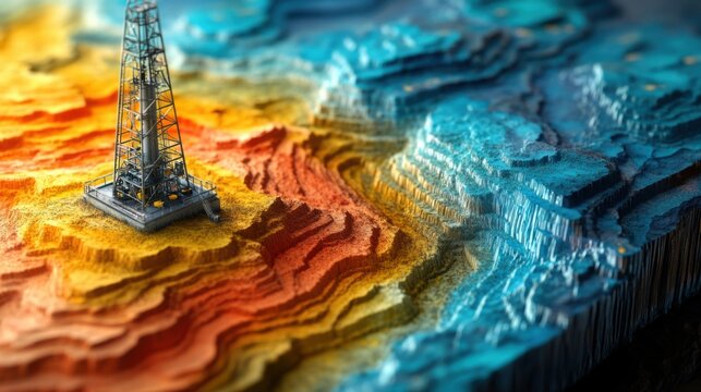 Analyzing subsurface layers with geophysical tools for oil exploration accuracy