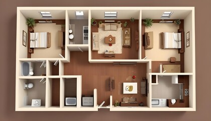 3d view of house model
