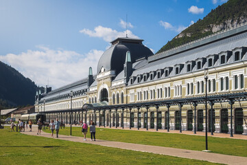 In the centre of Canfranc town