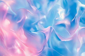 Obraz premium Abstract Blue and Pink Swirling Light Patterns - Dreamy swirls of blue and pink light create an ethereal, flowing, abstract texture. Symbolizing serenity, energy, fluidity, harmony, and imagination.