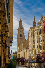 Logrono, Spain, Europe, September 2024,, Co-cathedral of Santa María de la Redonda