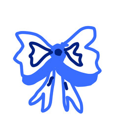 Blue bow