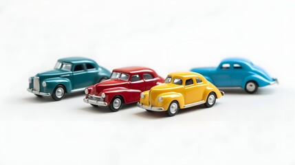 Fototapeta premium Close-up of miniature toy car collection