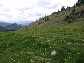 Wedrujac po gorach.