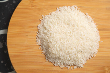 Close up of rice. Healthy food