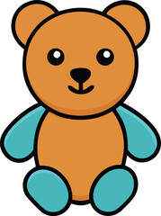 teddy bear icon a charming and simple design .eps
