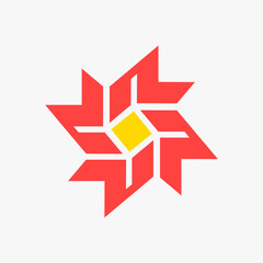 abstract logo vector design for company icon. philosophy full of technology logo