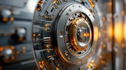 Fototapeta premium Futuristic Security System
