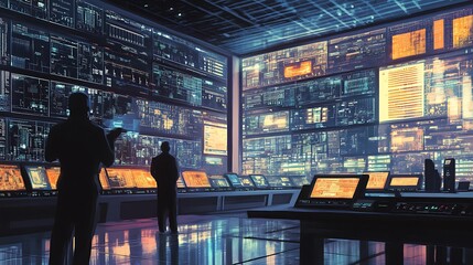 Illustration of legacy systems being upgraded with cutting-edge technology solutions 