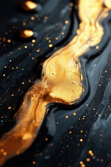 dark and gold liquid oil background