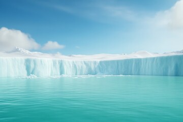 Serene Arctic Glacier and Turquoise Water