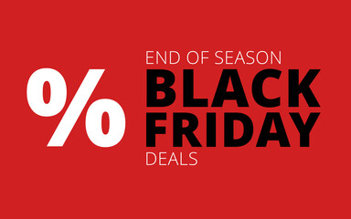 Black Friday typography banner. Black Friday modern bold typography text illustration background. Black Friday sale banner.