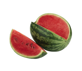 Sweet watermelon isolated on transparen png.