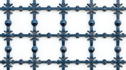 Naklejka premium Decorative Iron Railings Pattern for Urban Design