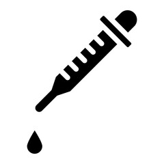 Dropper icon.  pipette icon. Laboratory analysis sign. Vector illustration.