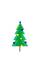 Obraz premium christmas tree made of paper