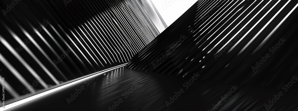 Aufkleber Abstract dark angular pattern wallpaper with copy space in the center. Ideal for graphic design templates, banners, and modern digital backgrounds.
