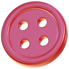 Button 3D coquette aesthetic style