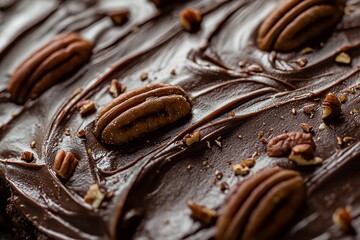 Decadent Chocolate Pecan Dessert: A Visual Delight