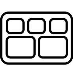 학교 생활 아이콘 빈 식판