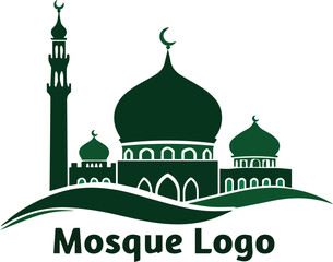 Islamic Mosque logo design Vector illustration