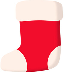 Christmas Sock Face Cartoon