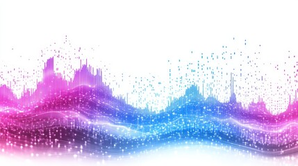 Bright Market Graph with Rising and Falling Lines