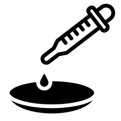 Dropper icon.  pipette icon. Laboratory analysis sign. Vector illustration.