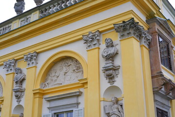 Old historical building facade