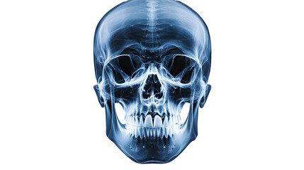 Fototapeta premium skull xray scan print on film