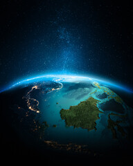 Fototapeta premium South-East Asia city lights