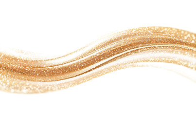 luxury gold curved lines with glitter and sparkling illustration